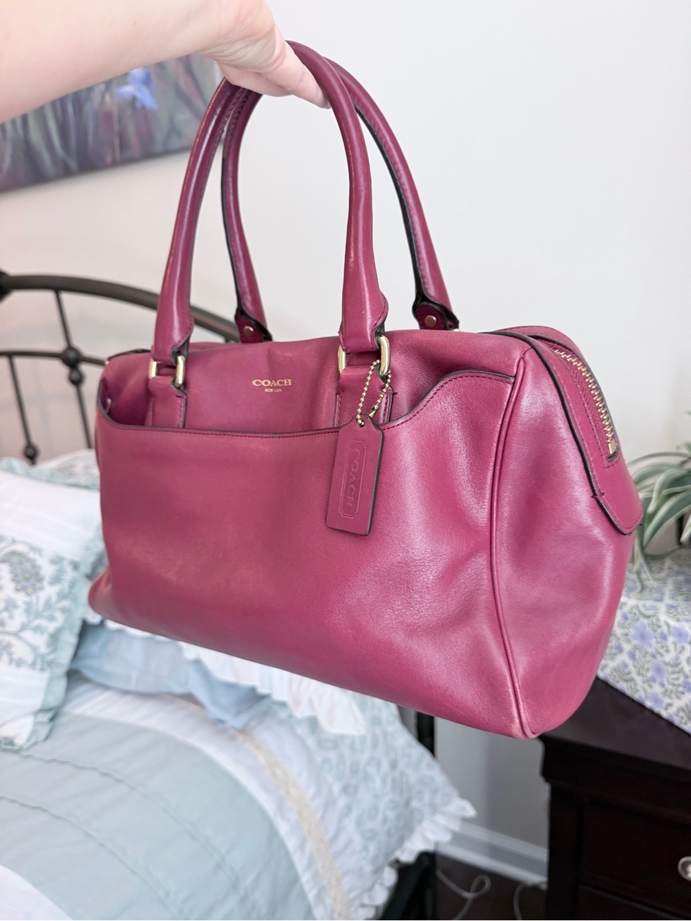 COACH Legacy Haley Leather Satchel 23574 - Picture 16 of 16
